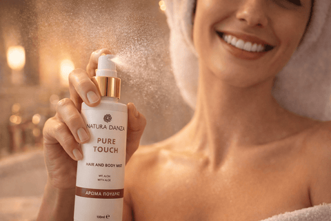 The Intimate Luxury: όταν το άρωμα γίνεται κίνηση — Pure Touch Hair & Body Mist - NATURADANZA