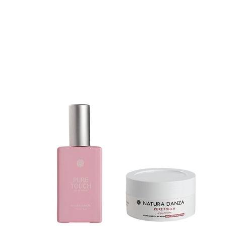 Σετ με άρωμα Πούδρας Pure Touch: Άρωμα και Κρέμα Σώματος 75ml - NATURADANZA